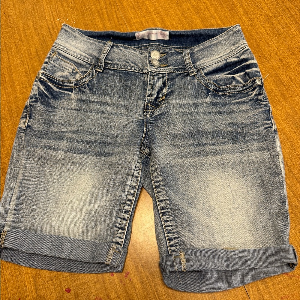 No Boundaries Blue Jean Shorts